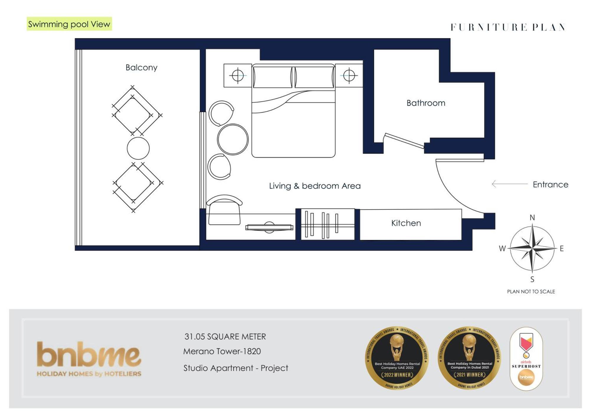 Bnbmehomes - Merano Tower 迪拜 外观 照片